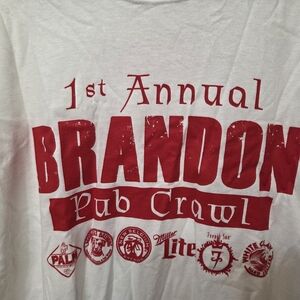 Brandon Pub Crawl Shirt JF KICKS, OBRIENS, FORGE, Stein N Vine, FOX & HOUND
